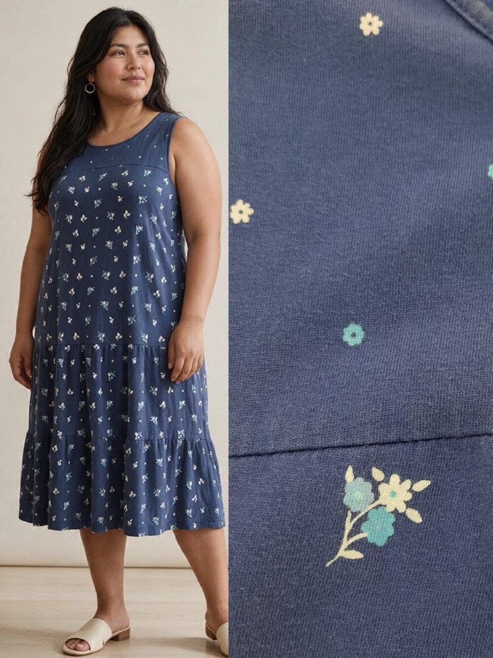 Casual floral tiered dress - National brand